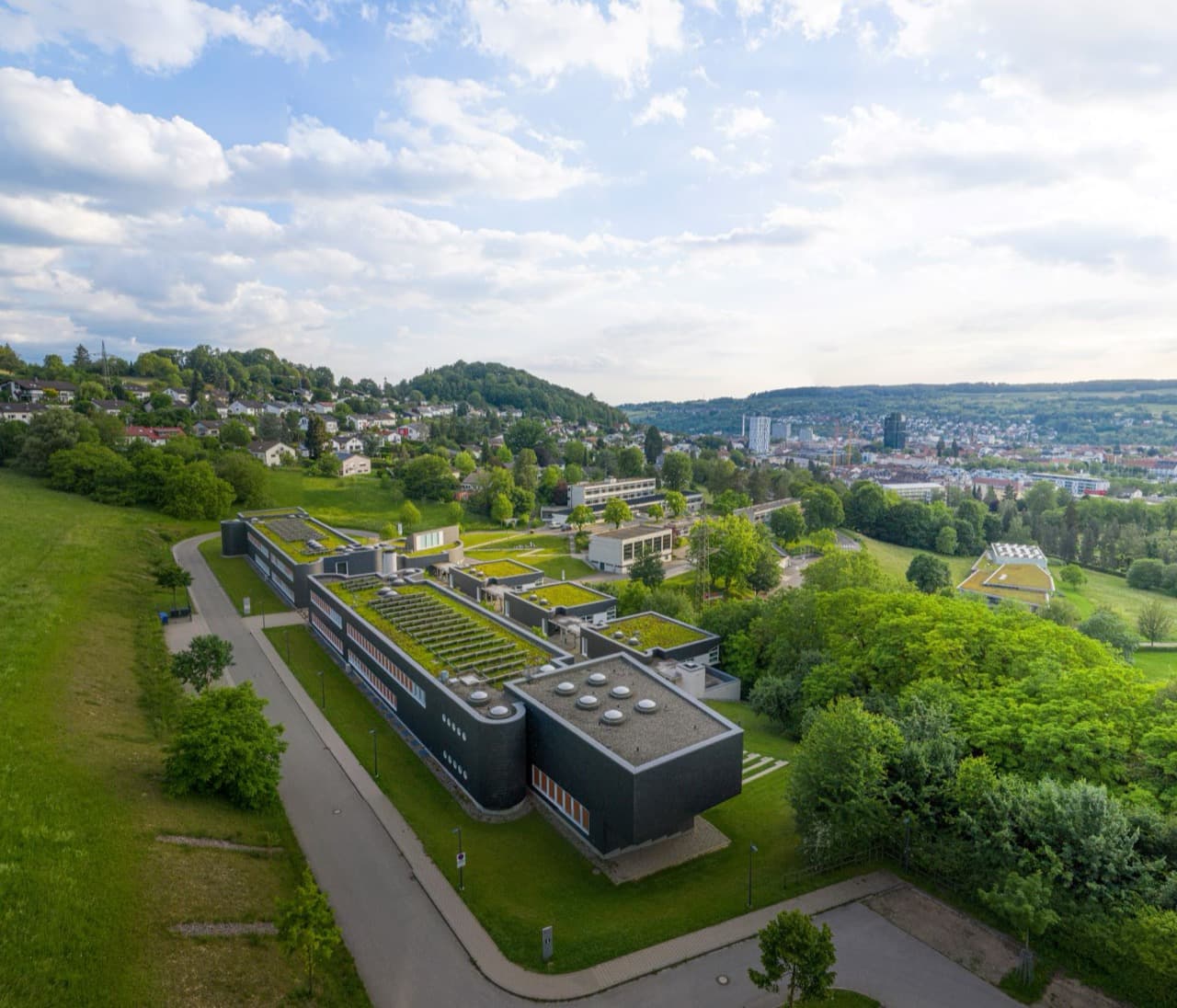 Luftaufnahme des DHBW-Lörrach-Campus